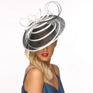 Black and White Kentucky Derby Disc Fascinator
